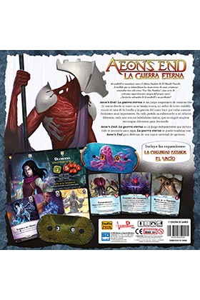 Aeon's End: La Guerra Eterna - Juego de Mesa Cooperativo de Construcción de Mazos (Estandar, 1-4 jugadores, 60 minutos, Edad 14+)