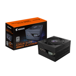 GIGABYTE Fuente de Alimentación P1000W ICE | 28200-AE10P-1EUR | 1000W, 80 PLUS Platinum, PCIe 5.0, ATX 3.0, Modular