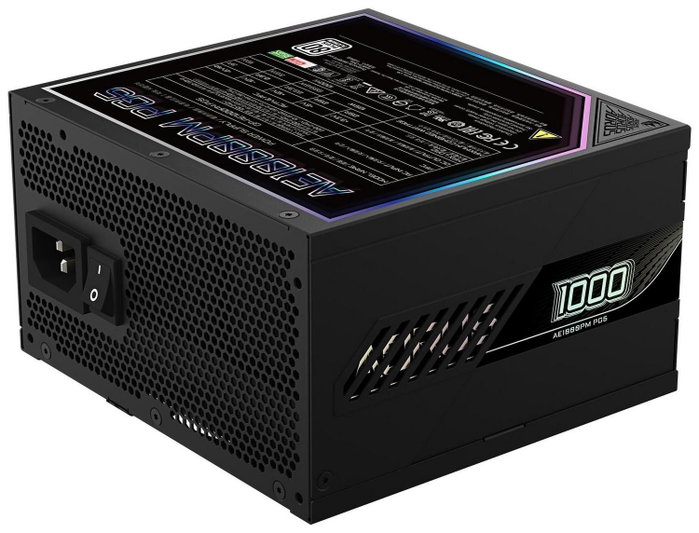 Gigabyte AORUS ELITE P1000W ICE Fuente de Alimentación 1000W 80 PLUS Platinum Modular ATX 3.1 Gigabyte AORUS ELITE P1000W ICE Fuente de Alimentación 1000W 80 PLUS Platinum Modular ATX 3.1