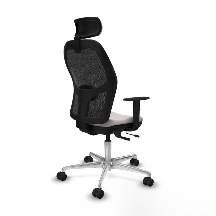 PIQUERAS Y CRESPO Silla de oficina Jorquera con mecanismo Sincro/Traslack, Blanco y Negro PIQUERAS Y CRESPO Silla de oficina Jorquera con mecanismo Sincro/Traslack, Blanco y Negro