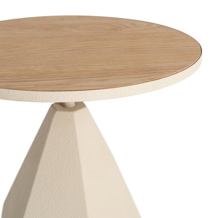 Mesita Crema Metal 50 X 50 X 50 cm