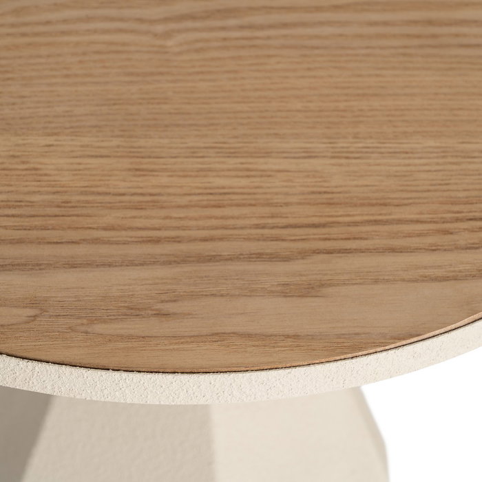 Mesita Crema Metal 50 X 50 X 50 cm