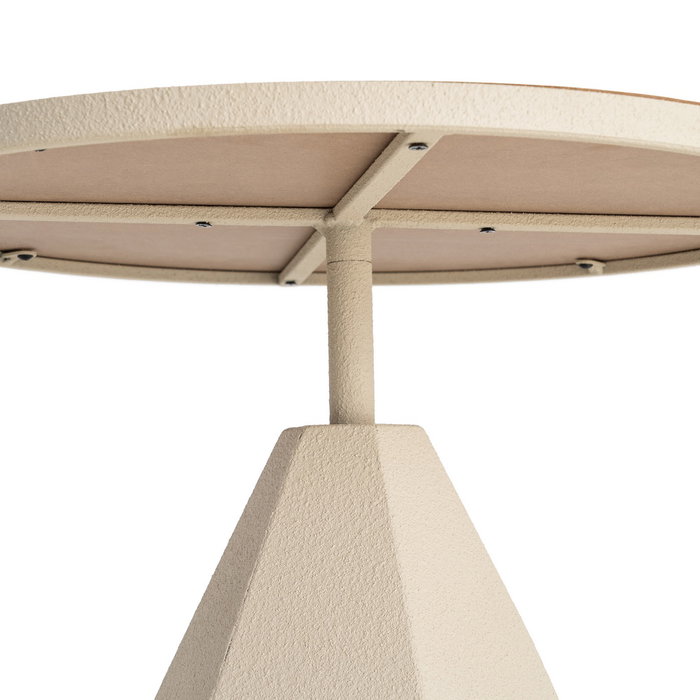 Mesita Crema Metal 50 X 50 X 50 cm