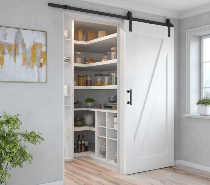 Emuca Tirador para puertas correderas colgadas de madera Pasadena, Longitud 240 mm, Intereje 180 mm, Acero, Negro texturizado