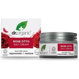 Dr. Organic Crema De Dia Rosa De Damasco 50Ml Para Todo Tipo De Piel