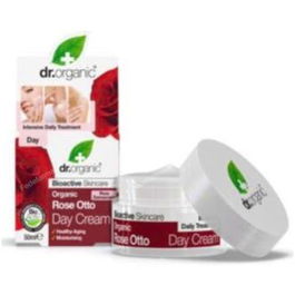 Dr. Organic Crema De Dia Rosa De Damasco 50Ml Para Todo Tipo De Piel