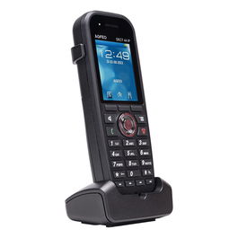 AGFEO DECT 44 IP Teléfono IP Inalámbrico de Escritorio Negro con Pantalla TFT y 100 entradas