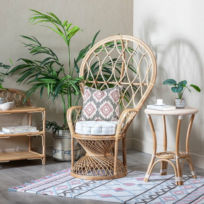 Ixia Sillón de Salón Natural en Ratán