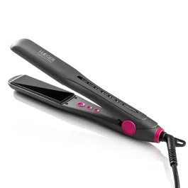 Haeger HS-35B.006A Plancha de Pelo Turmalina Cerámica 230W 6 Temperaturas Apagado Automático Cable 2.5m Negro/Rosa