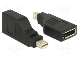 DeLOCK Adaptador Mini DisplayPort 1.2 a DisplayPort 4K 90° Negro 65626
