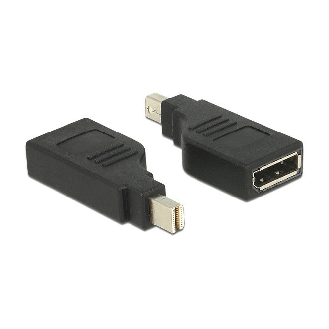 DeLOCK Adaptador Mini DisplayPort 1.2 a DisplayPort 4K 90° Negro 65626 DeLOCK Adaptador Mini DisplayPort 1.2 a DisplayPort 4K 90° Negro 65626