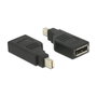 DeLOCK Adaptador Mini DisplayPort 1.2 a DisplayPort 4K 90° Negro 65626