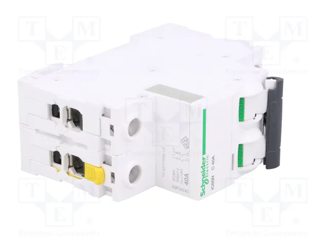 SCHNEIDER ELECTRIC Interruptor magnetotérmico iC60N 40A 2 polos SCHNEIDER ELECTRIC Interruptor magnetotérmico iC60N 40A 2 polos