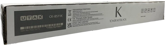 Utax CK-8511K Tóner Negro Original Negro (1T02L70UT0) - 20.000 Páginas Utax CK-8511K Tóner Negro Original Negro (1T02L70UT0) - 20.000 Páginas
