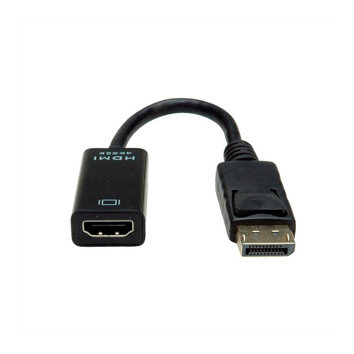 VALUE - Adapter KBL 4K, Adaptador DisplayPort a HDMI 1.2, 4K UHD 3840x2160, Pasivo, Longitud 0.15 m, Macho-Hembra, Negro, Referencia 12.99.3139