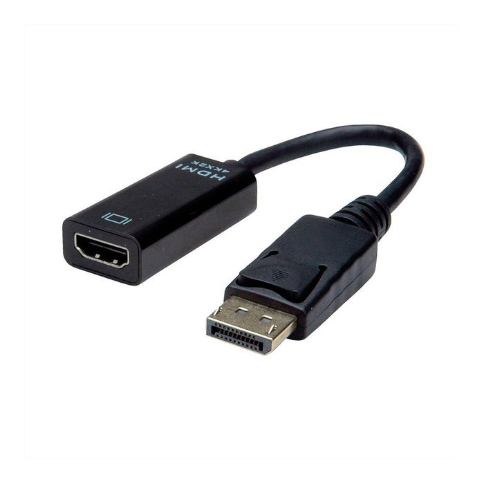 VALUE - Adapter KBL 4K, Adaptador DisplayPort a HDMI 1.2, 4K UHD 3840x2160, Pasivo, Longitud 0.15 m, Macho-Hembra, Negro, Referencia 12.99.3139