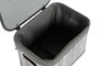 DKD Home Decor Set de 6 Cestas de Bambú y Poliéster Gris y Blanco 51x35x33 cm