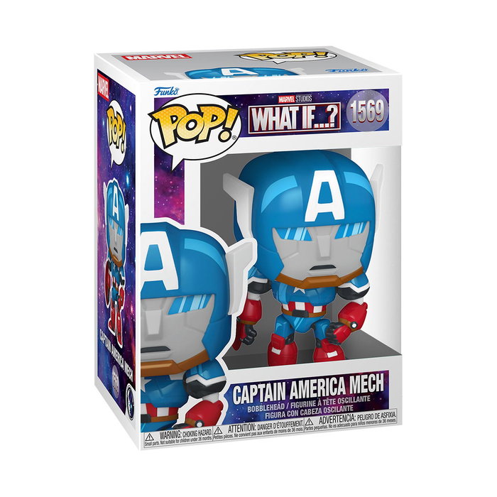 Funko Pop! 86653 Captain America Mech figura vinilo What If...? de Marvel para coleccionistas