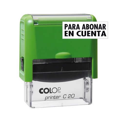 Sello Ent.Aut. Colop Printer C20 (38X14 Mm.) Para Abonar En Cuenta Tinta Negra Sello Ent.Aut. Colop Printer C20 (38X14 Mm.) Para Abonar En Cuenta Tinta Negra