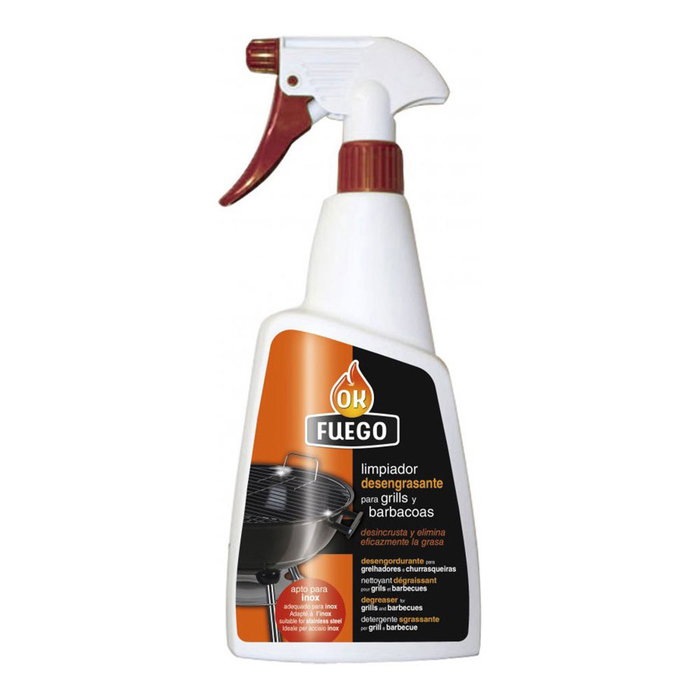 Flower Pulverizador Desengrasante Limpiador para Barbacoa okfuego, Elimina Grasa Quemada, Apto Parrillas y Acero Inoxidable, 750 ml Flower Pulverizador Desengrasante Limpiador para Barbacoa okfuego, Elimina Grasa Quemada, Apto Parrillas y Acero Inoxidable, 750 ml