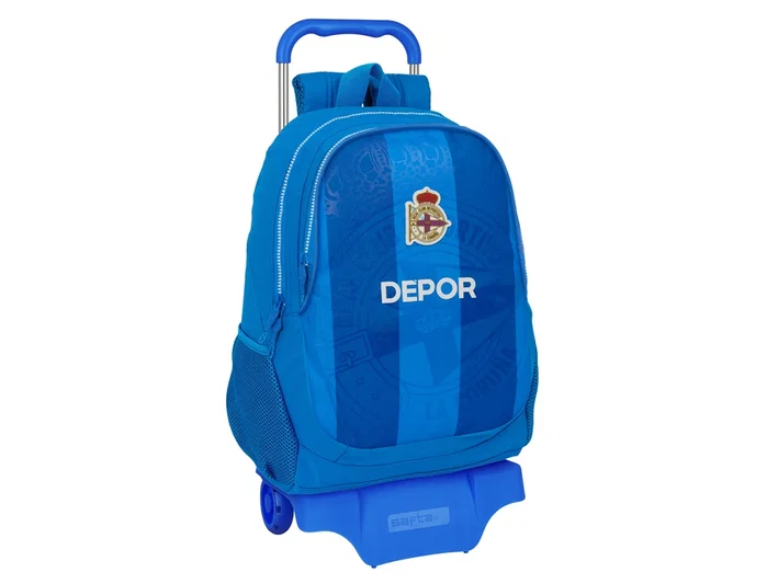 Safta Set Escolar Mochila 665 y Carro 905 Real Deportivo de La Coruña Safta Set Escolar Mochila 665 y Carro 905 Real Deportivo de La Coruña