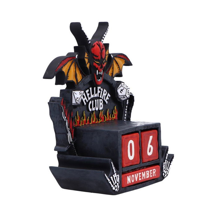 Stranger Things Calendario perpetuo Hellfire Club 15 cm
