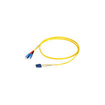 EFB Elektronik Cable de parcheo de fibra óptica Duplex Flat-Twin LC-SC OS2 G652D 5m amarillo