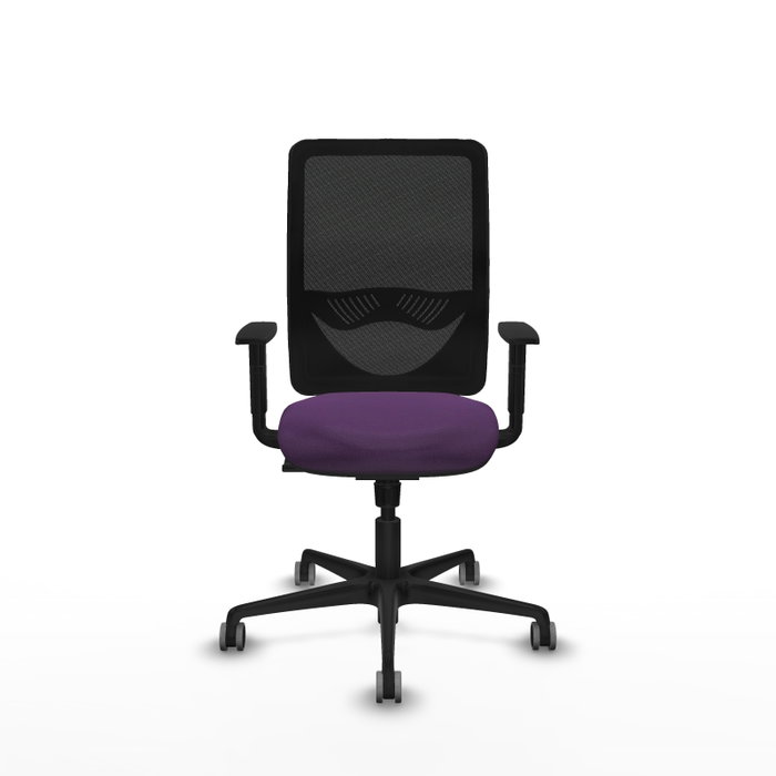 PIQUERAS Y CRESPO Silla de oficina Zulema con mecanismo Sincro Morado y Negro