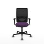 PIQUERAS Y CRESPO Silla de oficina Zulema con mecanismo Sincro Morado y Negro