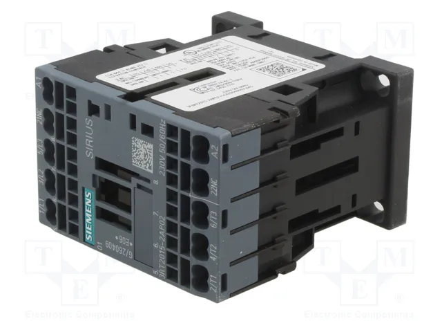 SIEMENS 3RT2015-2AP02 Contactor de 3 polos, 7A, 230VAC SIEMENS 3RT2015-2AP02 Contactor de 3 polos, 7A, 230VAC