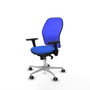 PIQUERAS Y CRESPO Silla de oficina Jorquera Azul con Brazos 3D