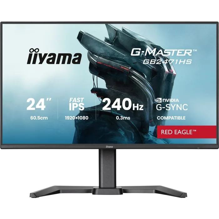 Iiyama G-Master GB2471HS-B1 Monitor Gaming 23,8 Pulgadas 240 Hz Full HD Iiyama G-Master GB2471HS-B1 Monitor Gaming 23,8 Pulgadas 240 Hz Full HD