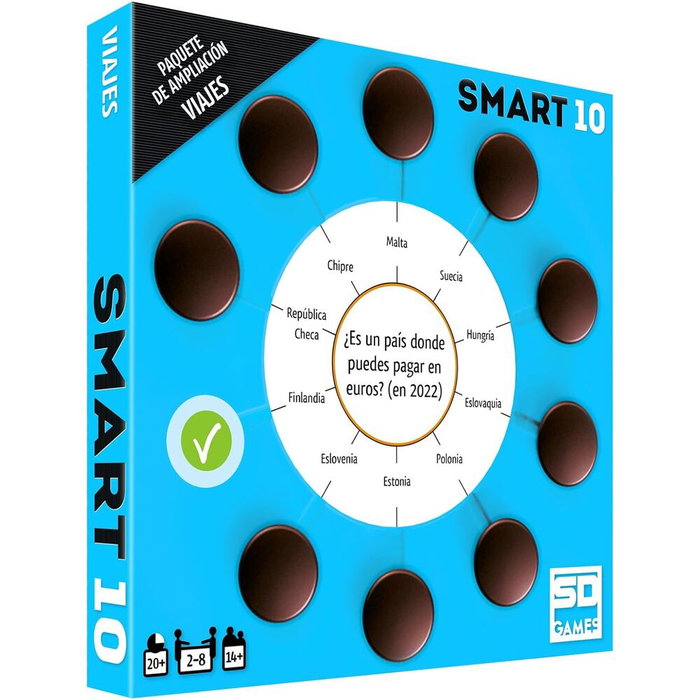 SD GAMES Smart 10 Expansion Viajes Juego Español +14 Años 2-8 Jugadores 20 Minutos SD GAMES Smart 10 Expansion Viajes Juego Español +14 Años 2-8 Jugadores 20 Minutos