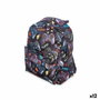Mochila Escolar Pincello Games Multicolor 28 x 12 x 22 cm 22 x 28 x 12 cm (12 Unidades)