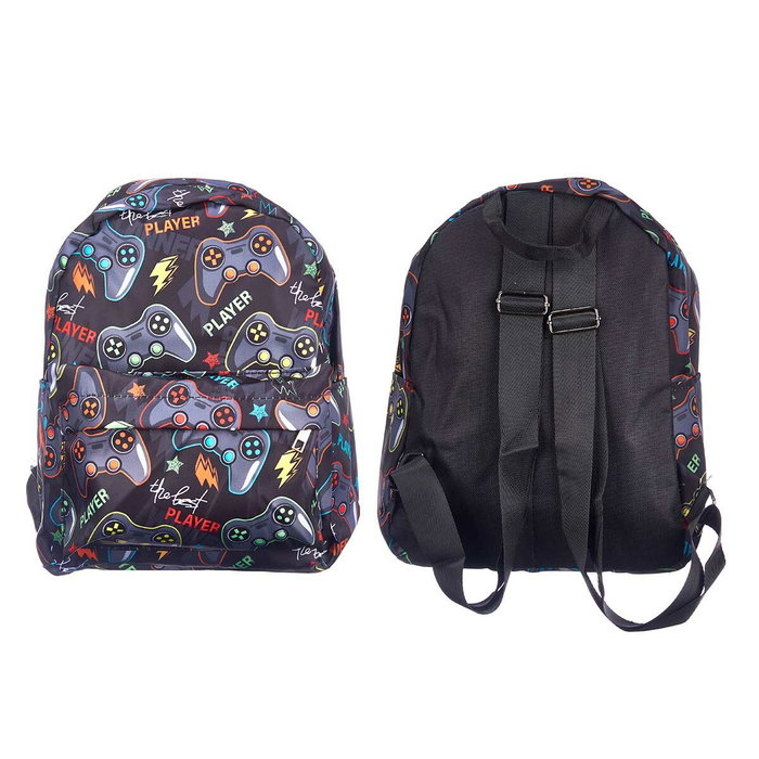 Mochila Escolar Pincello Games Multicolor 28 x 12 x 22 cm 22 x 28 x 12 cm (12 Unidades) Mochila Escolar Pincello Games Multicolor 28 x 12 x 22 cm 22 x 28 x 12 cm (12 Unidades)
