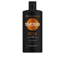 Syoss REPAIR Champú Antirotura e Hidratante para Cabello Dañado, Vegano con Algas Wakame, 440 ml