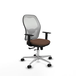 PIQUERAS Y CRESPO Silla de oficina Jorquera Marrón y Blanco