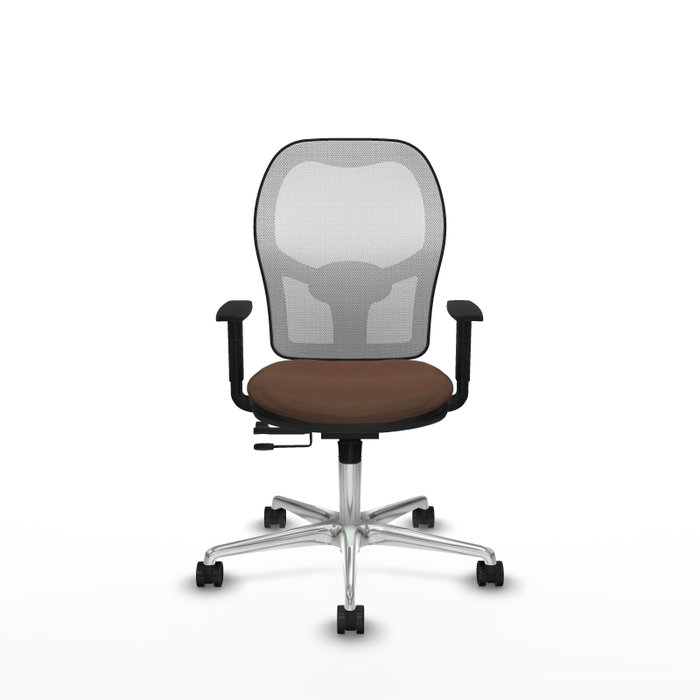 PIQUERAS Y CRESPO Silla de oficina Jorquera Marrón y Blanco