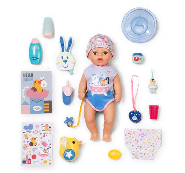 Baby Born Muñeco Lukas Baño Divertido 36 cm con 6 Funciones y 14 Accesorios Baby Born Muñeco Lukas Baño Divertido 36 cm con 6 Funciones y 14 Accesorios