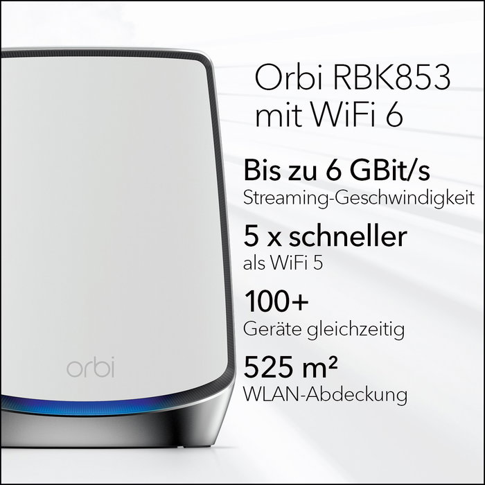 NETGEAR Orbi RBK853-100EUS (Router y 2 Extensores) NETGEAR Orbi RBK853-100EUS (Router y 2 Extensores)
