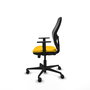 PIQUERAS Y CRESPO Silla de oficina Jorquera con mecanismo Sincro/Traslack Amarillo y Negro