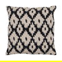 Cojín Blanco y Negro Algodón / Poliéster 45 X 45 cm (Set de 2)
