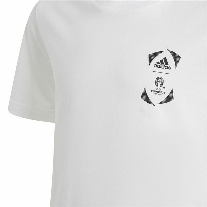 Camiseta de Manga Corta Adidas EURO 24 Blanco