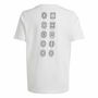 Camiseta de Manga Corta Adidas EURO 24 Blanco