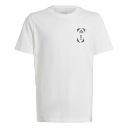 Camiseta de Manga Corta Adidas EURO 24 Blanco