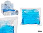 Leknes Acumulador de Frío 200 ml, para Conservar Alimentos, Dimensiones 14x2x12.5 cm, Color Azul (Set de 48)