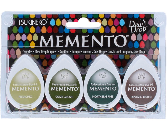 Tsukineko Set de 4 almohadillas de tinta gota MEMENTO Parque Central Tsukineko Set de 4 almohadillas de tinta gota MEMENTO Parque Central