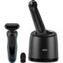 Braun Series 5 52-B7000cc con estación de limpieza, Negro/Azul