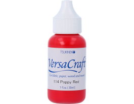 Tsukineko Tinta VERSACRAFT Rojo Amapola 30ml Bote Cánula