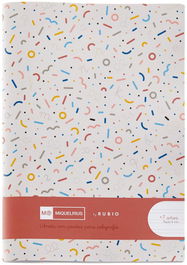 Miquelrius 8142 Cuaderno Grapado 4º 32 Hojas Pauta 4mm con Ejercicios Rubio